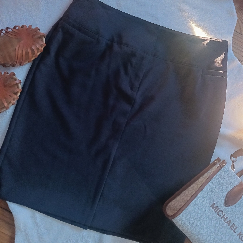 David Warren • Women's Navy Mini Midi Pencil Skirt